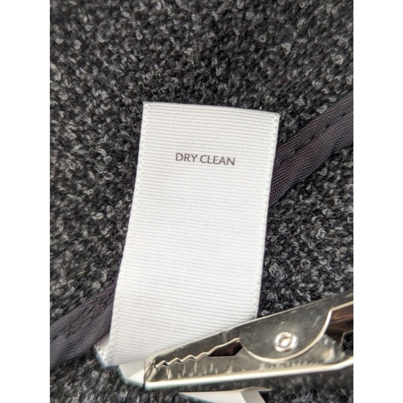 J. JILL! MICRO NUBBY FINISH BLACK, WHITE WOOL BLEND STRETCH JACKET! SZ L - Picture 7 of 8